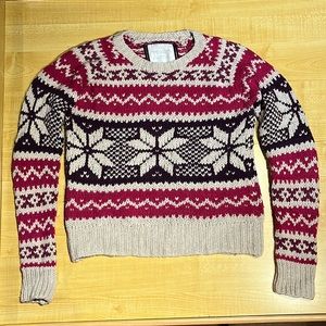 AEO snowflake sweater